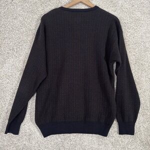 VINTAGE Florence Tricot Sweater M Knit Long Sleeve‎ Purple Red Green Button Wool